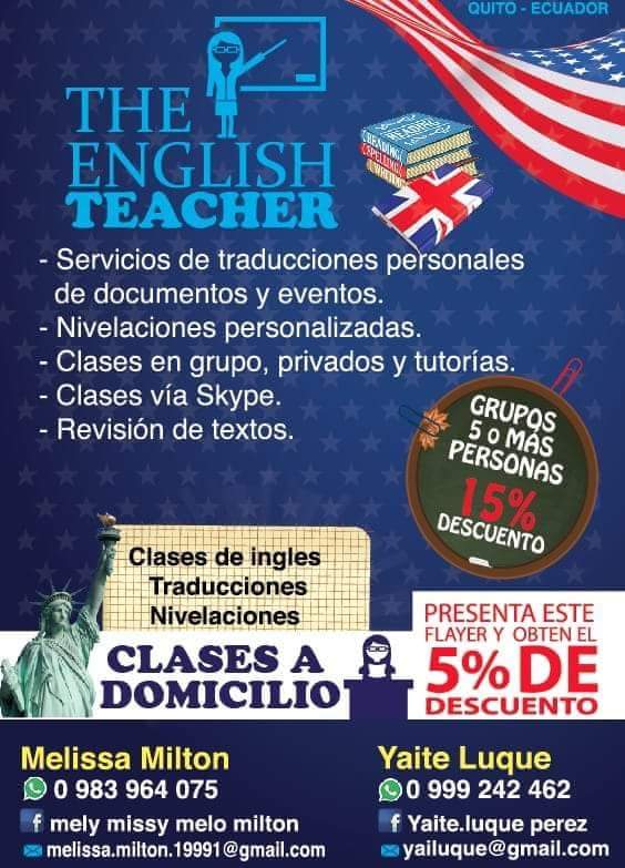 Clases De Ingles Con Profesora Nativa Tutoreando